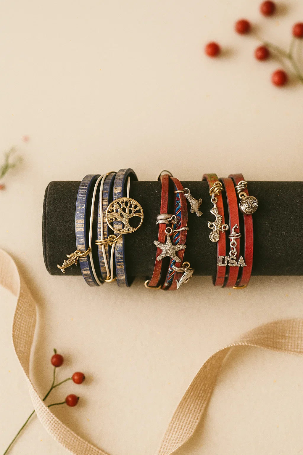 Bransoletki ze skóry eko