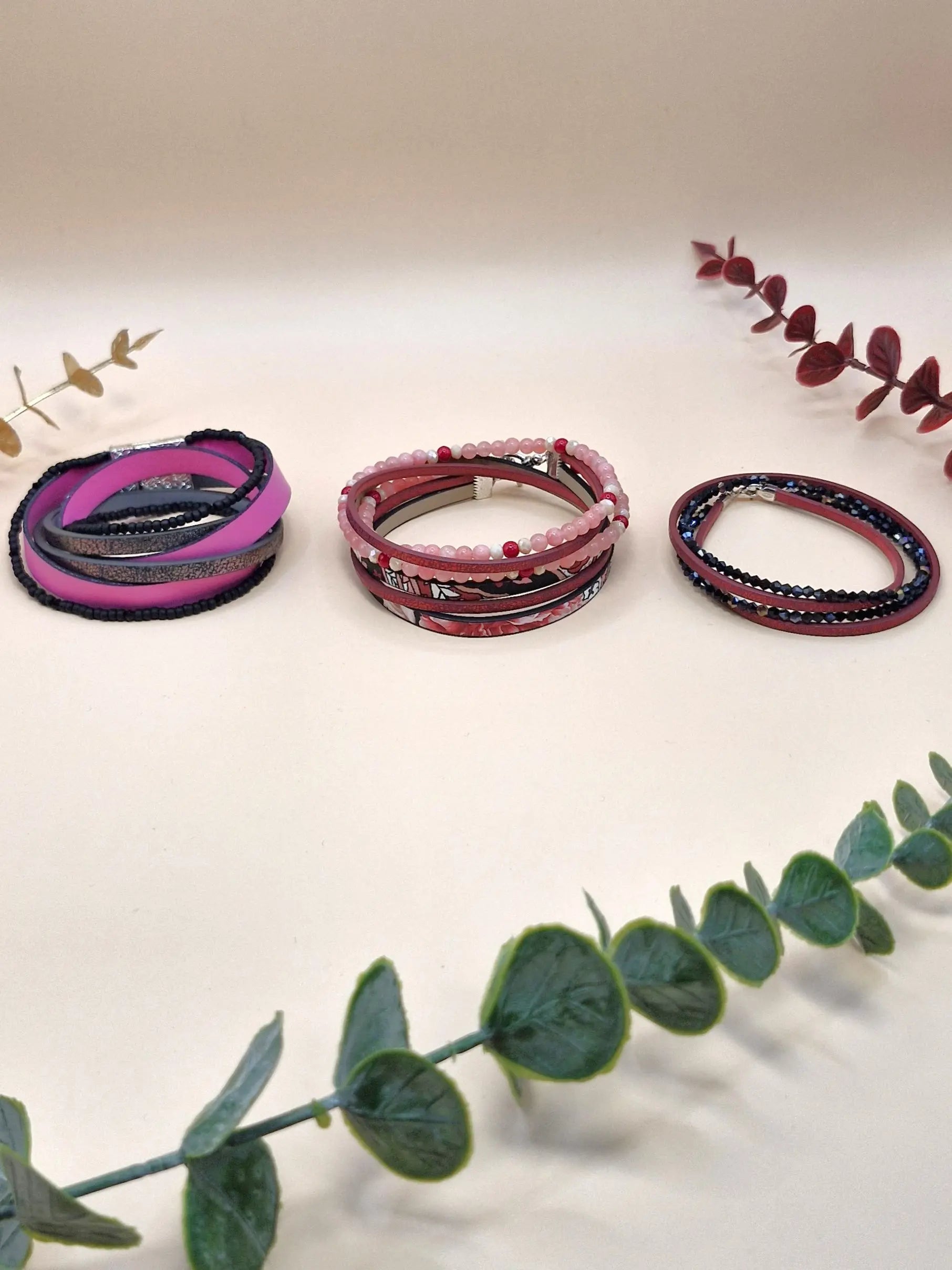 Skóra eko z kamieniami naturalnymi 💎🖤