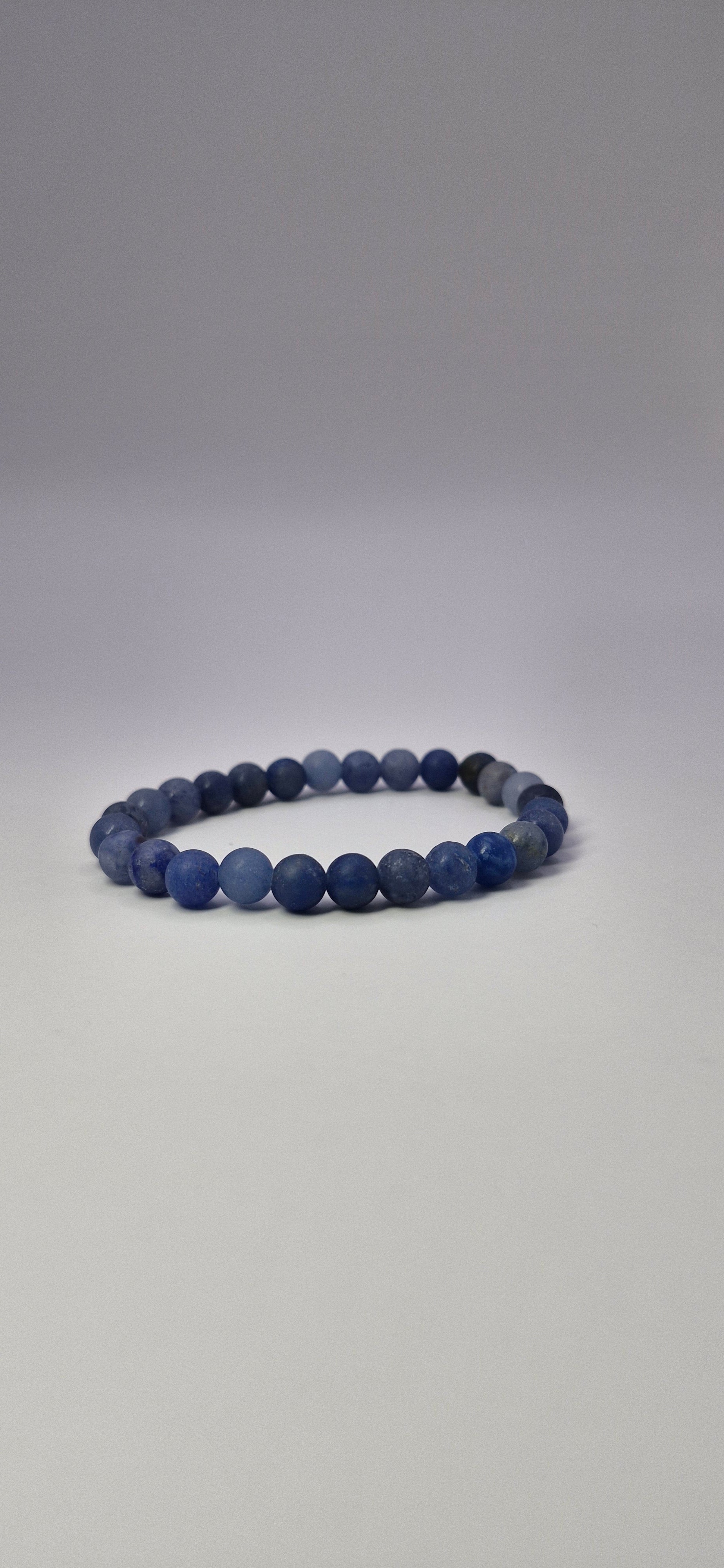 Zestaw „Denim Luck” — srebrzysty multiwrap + niebieskie kamienie, zawieszka słonik