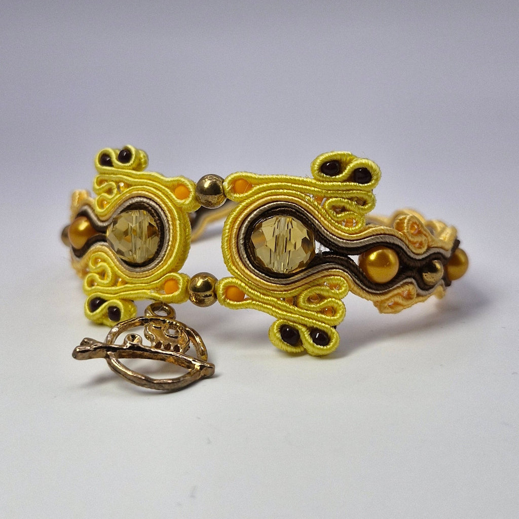 Bransoletka sutasz „Golden Honey” — cytrynowe kryształy