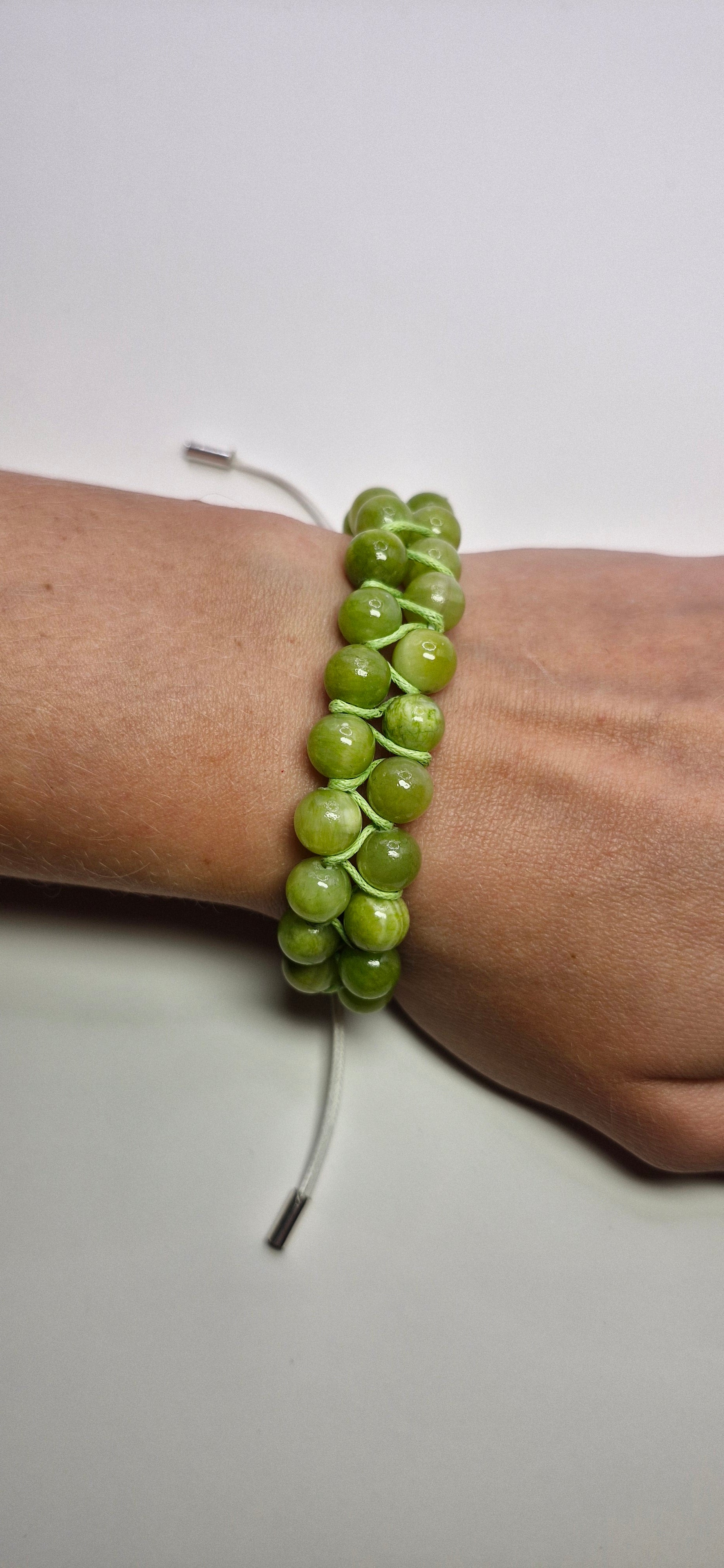 Podwójna zieleń — makrama „podwójny sznur”