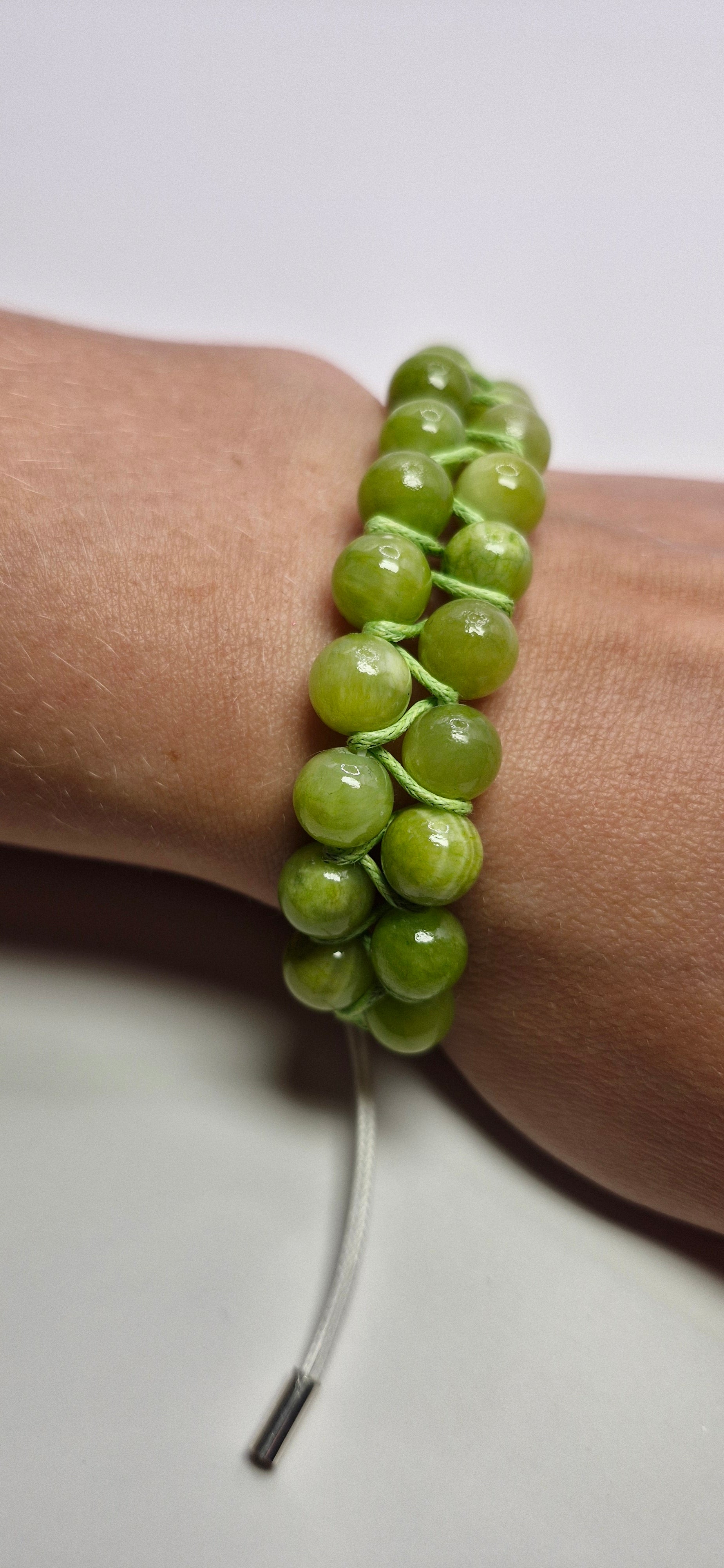 Podwójna zieleń — makrama „podwójny sznur”