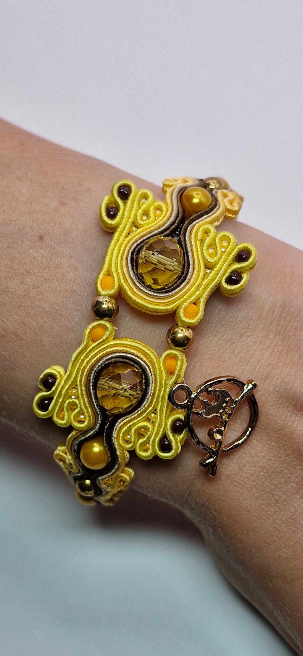 Bransoletka sutasz „Golden Honey” — cytrynowe kryształy