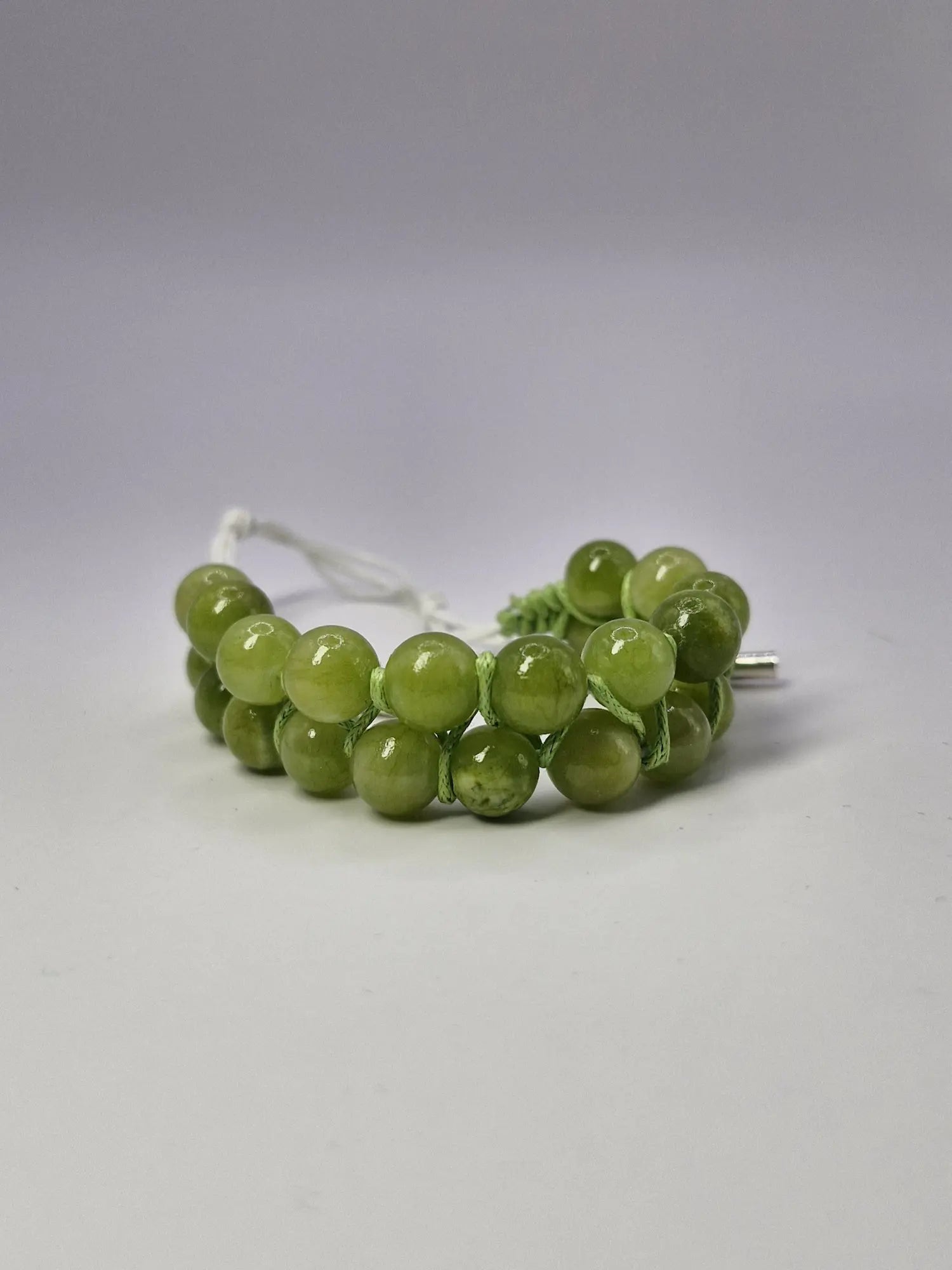 Podwójna zieleń — makrama „podwójny sznur”