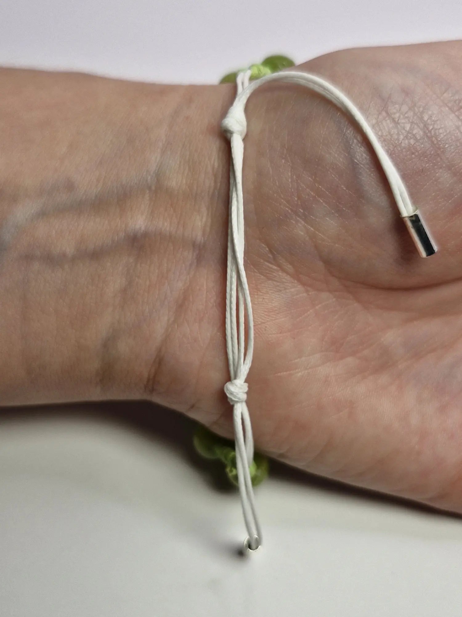 Podwójna zieleń — makrama „podwójny sznur”