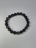 Bransoletka z kamieni naturalnych „Sokole Oko & Obsydian”
