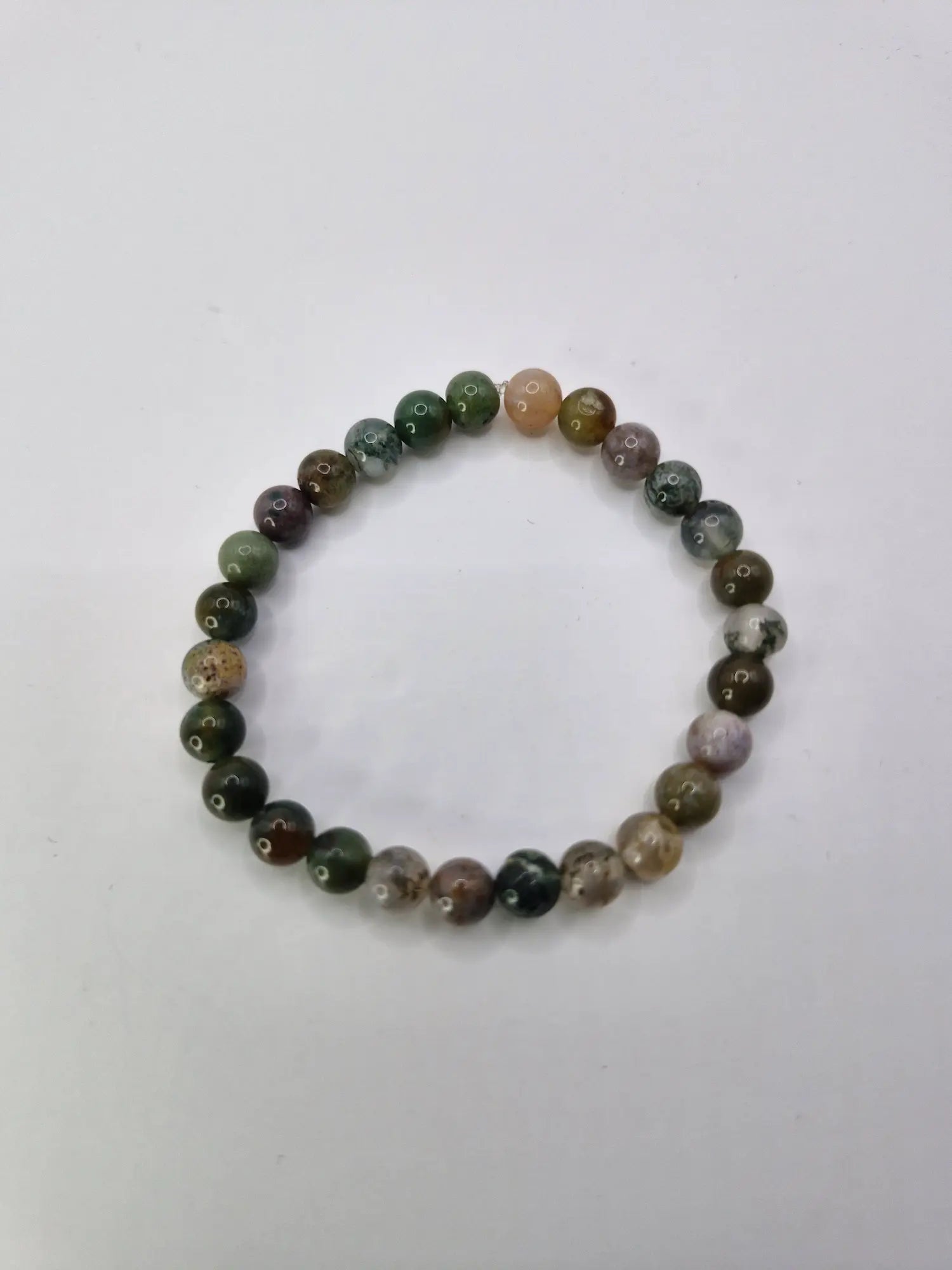 Bransoletka z kamieni naturalnych „Forest” (zielono-ziemista)