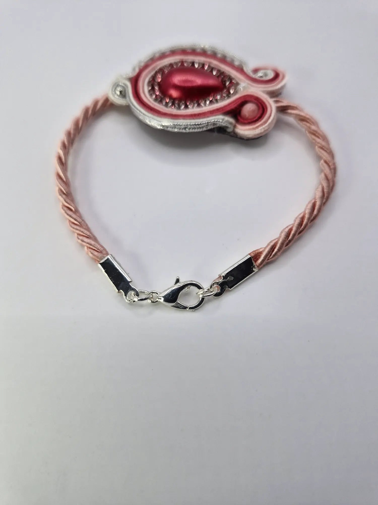 Zestaw sutasz „Malinowa Aura” — kolczyki + bransoletka