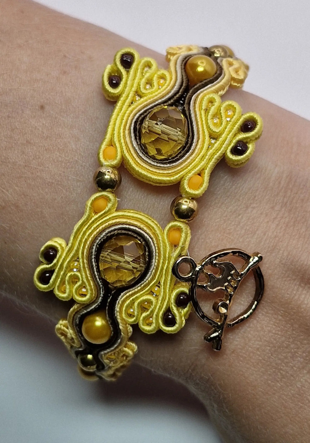 Bransoletka sutasz „Golden Honey” — cytrynowe kryształy