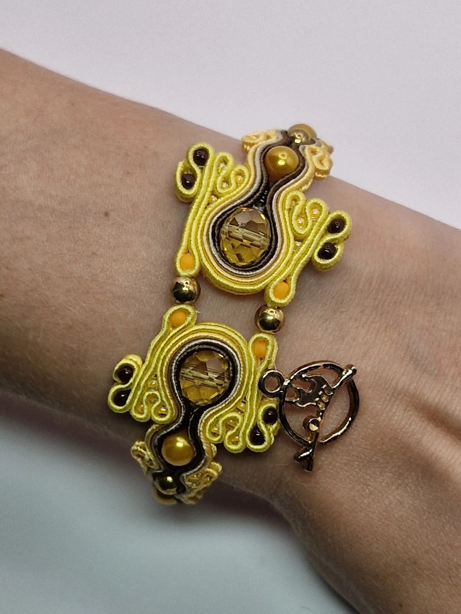 Bransoletka sutasz „Golden Honey” — cytrynowe kryształy