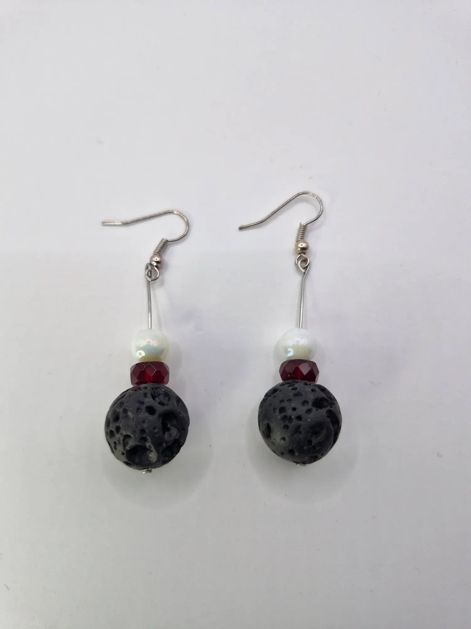 Kolczyki z kamieni naturalnych "Lawy wulkaniczne"