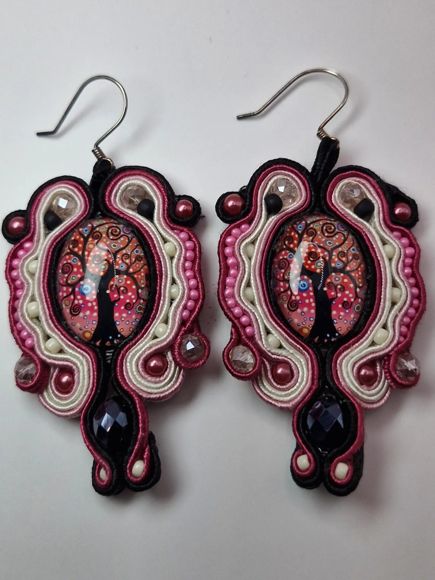 Komplet sutasz „Drzewo Życia” — naszyjnik z chwostem + kolczyki