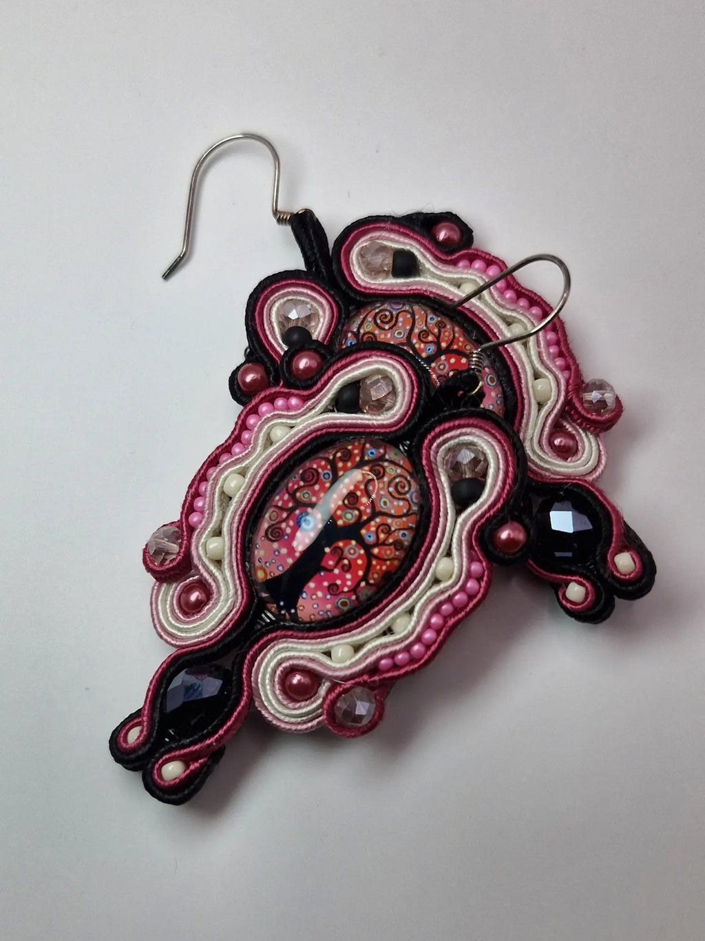 Komplet sutasz „Drzewo Życia” — naszyjnik z chwostem + kolczyki