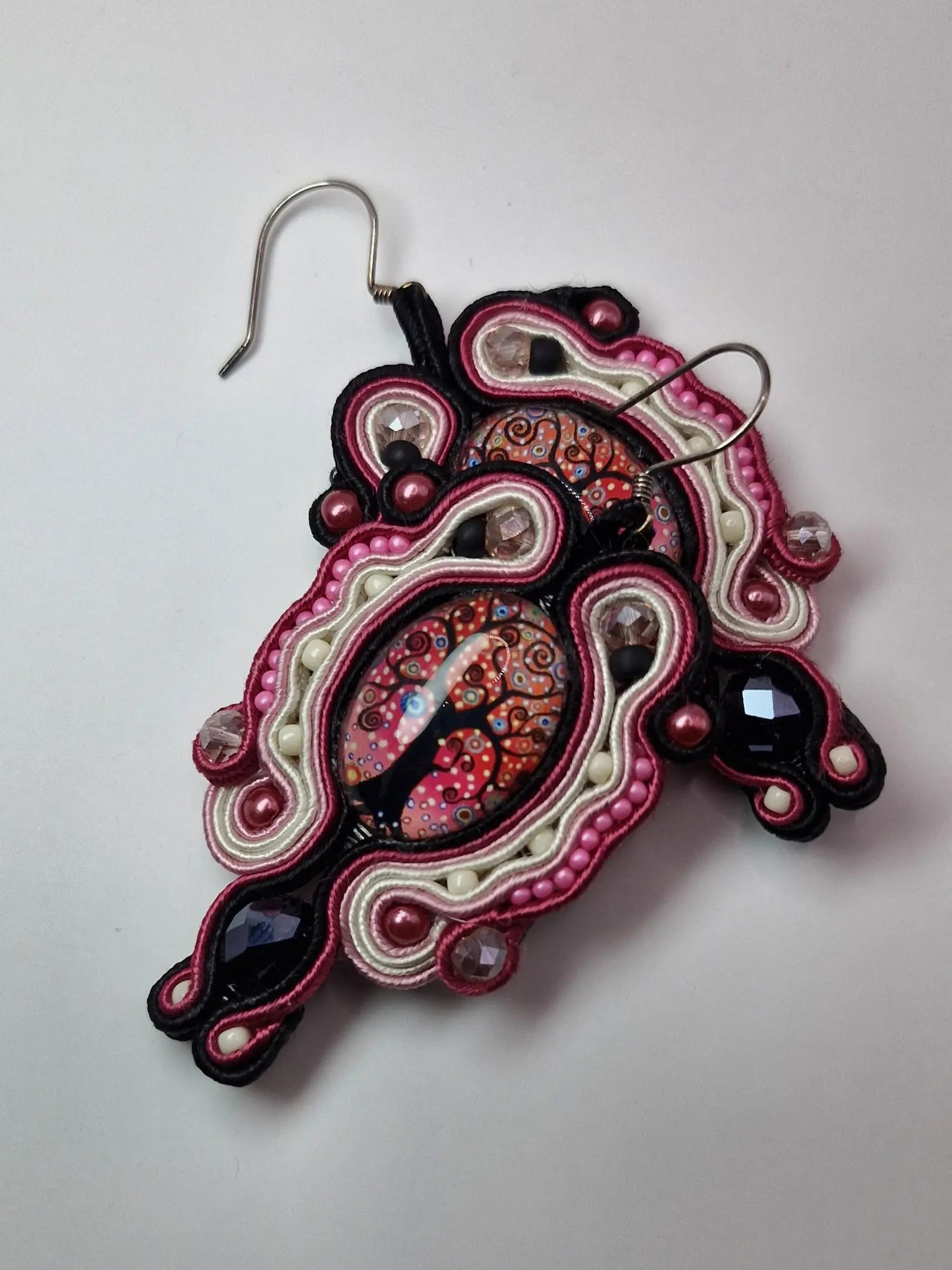 Komplet sutasz „Drzewo Życia” — naszyjnik z chwostem + kolczyki