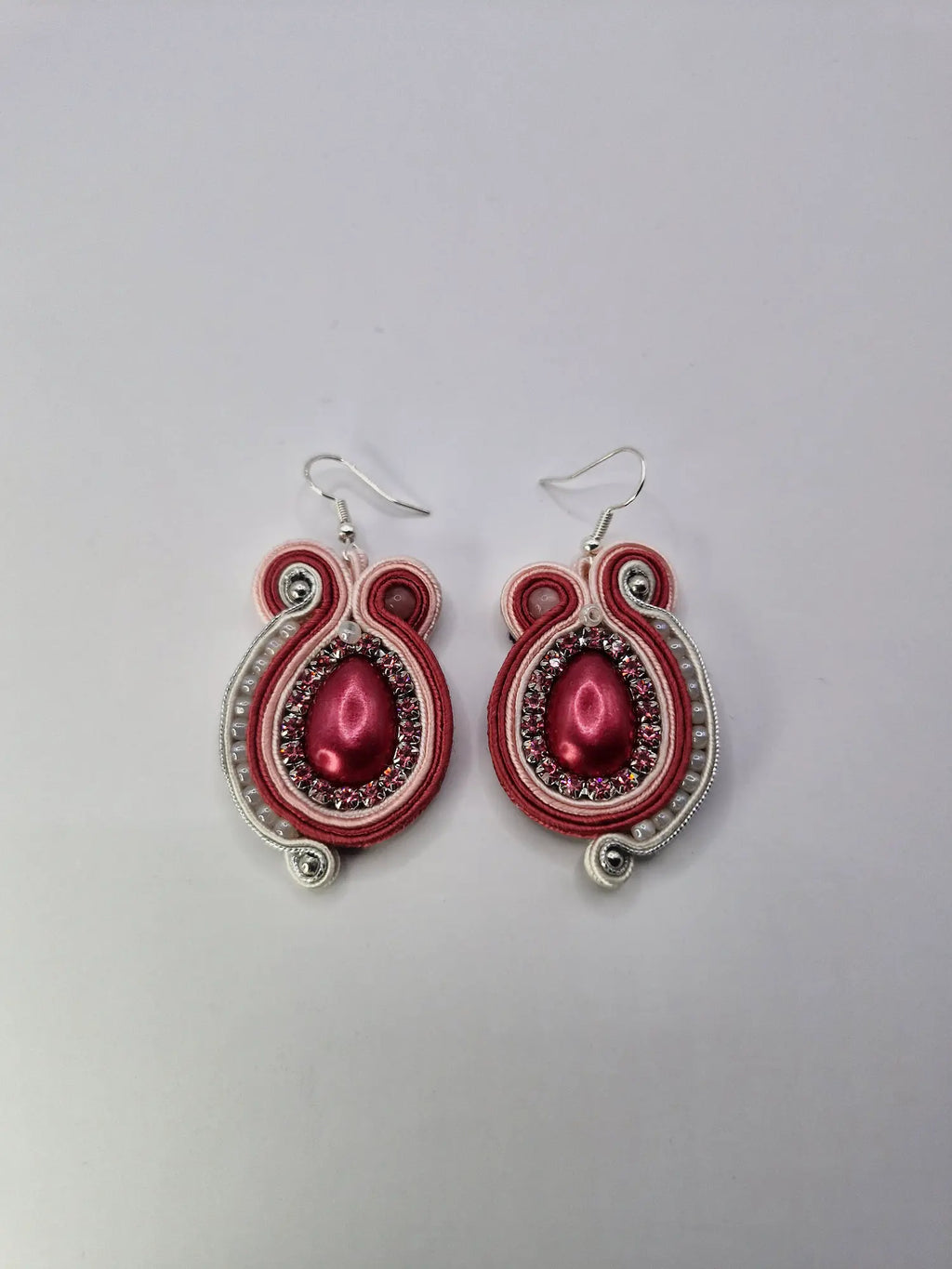 Kolczyki sutasz „Malinowa Kropla”