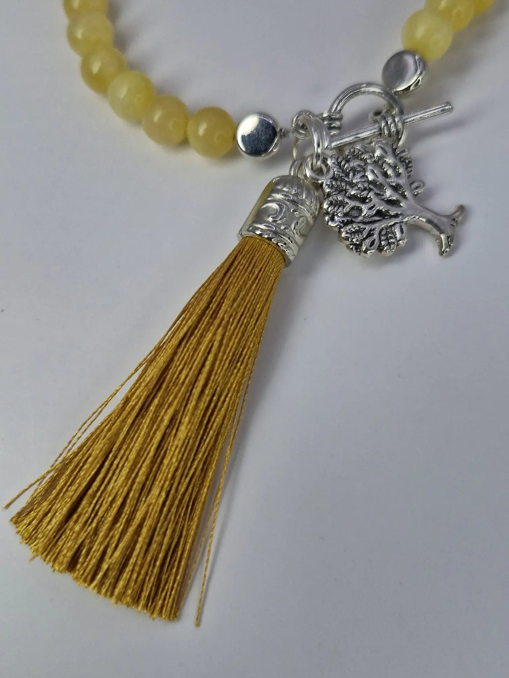 Naszyjnik z jadeitu „Słoneczny Dzień” — chwost i drzewo życia