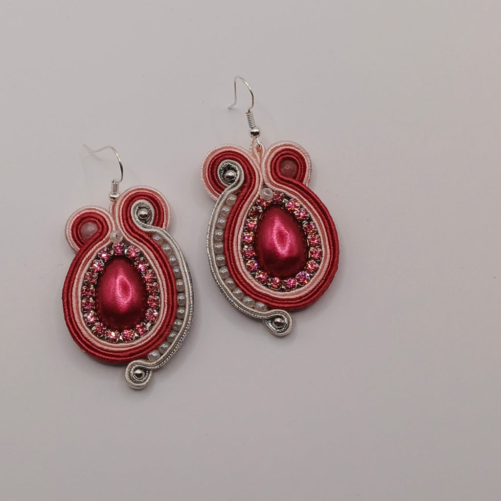 Kolczyki sutasz „Malinowa Kropla”