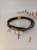 Bestseller 2w1: choker & bransoletka „Midnight Glam” – z doczepianymi zawieszkami