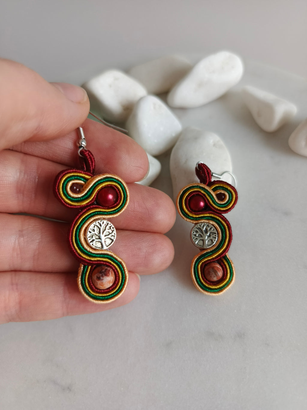 Kolczyki sutasz „Roots Colors” — drzewko życia