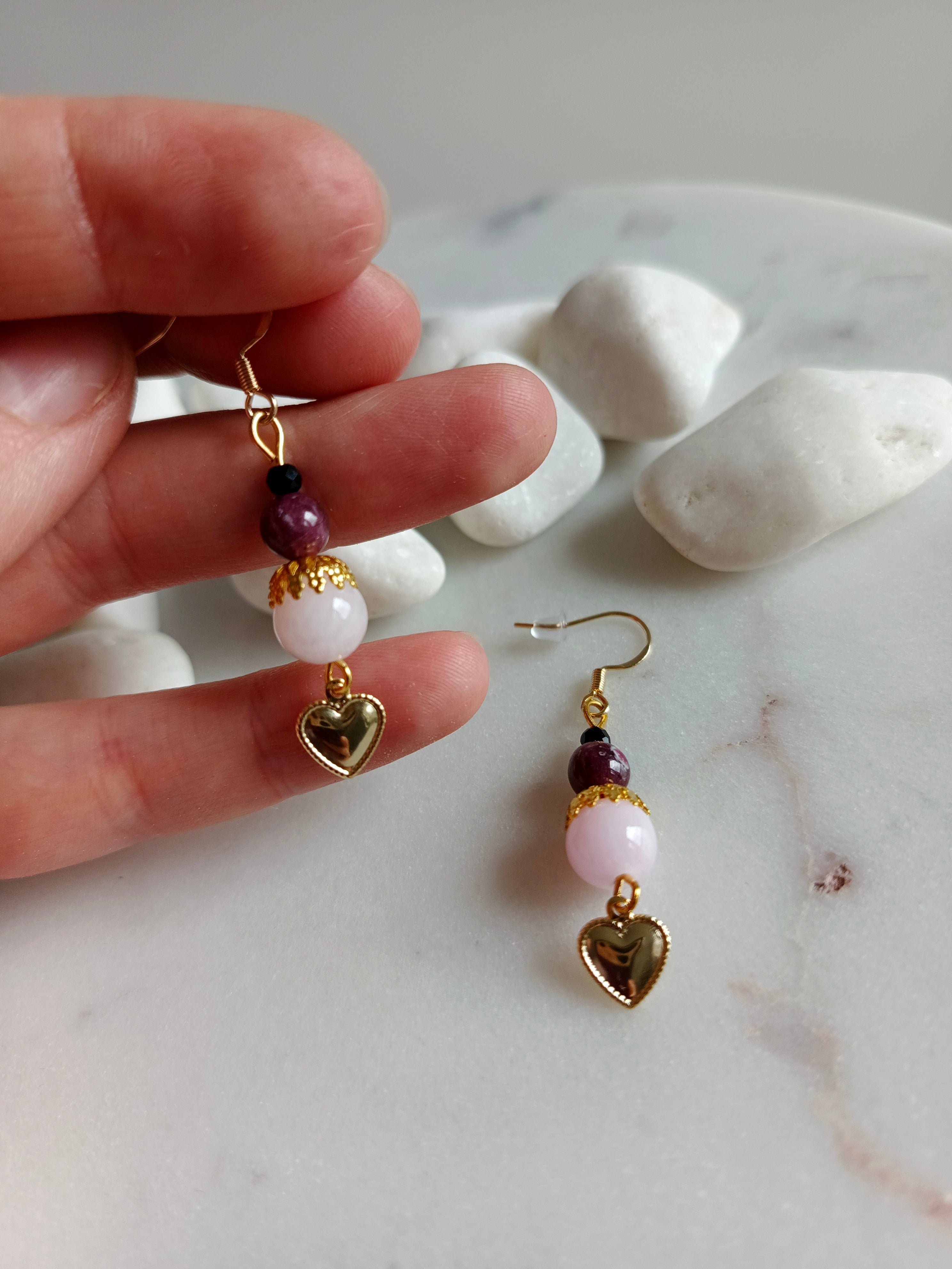 Kolczyki wiszące "live&love"