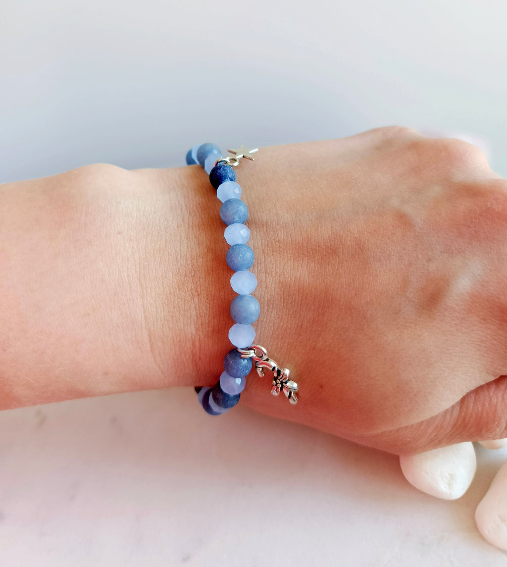 Bransoletka „Blue Star” – niebieska z gwiazdką