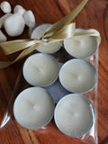 Białe świeczki Tealight – elegancki zestaw dekoracyjny-tealighty sojowe 6 szt
