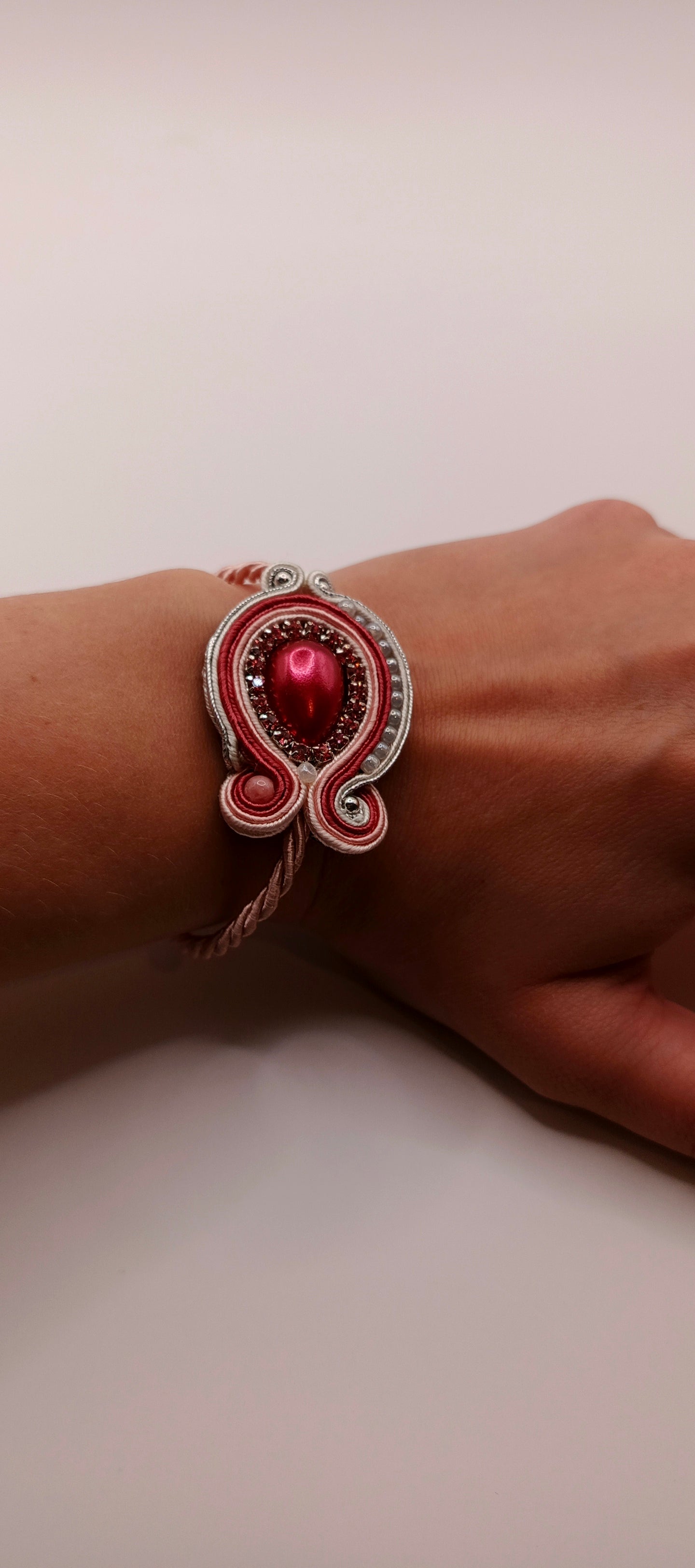 Bransoletka sutasz „Malinowa Kropla”