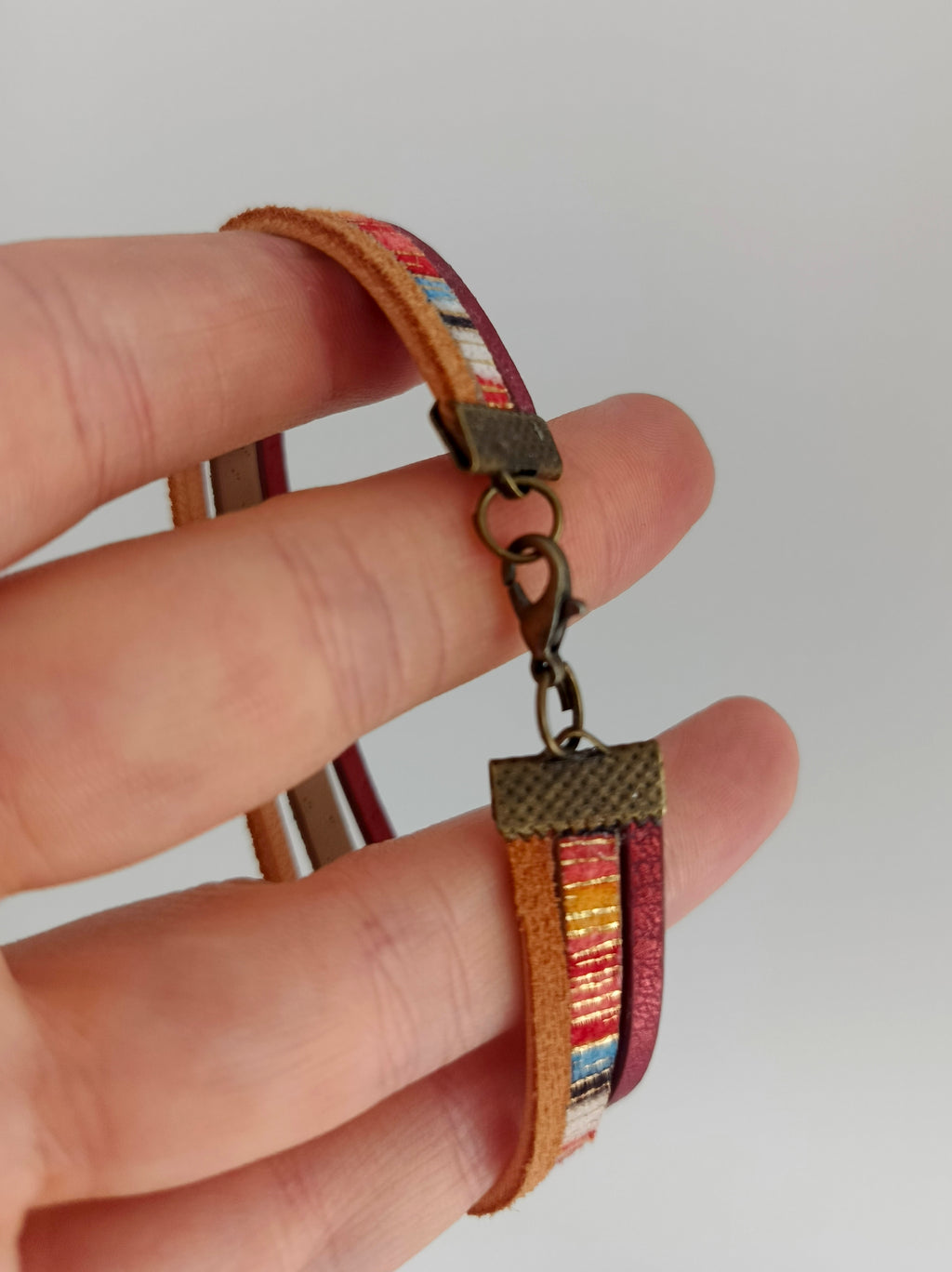 Bransoletka skórzana „Boho Harmony”