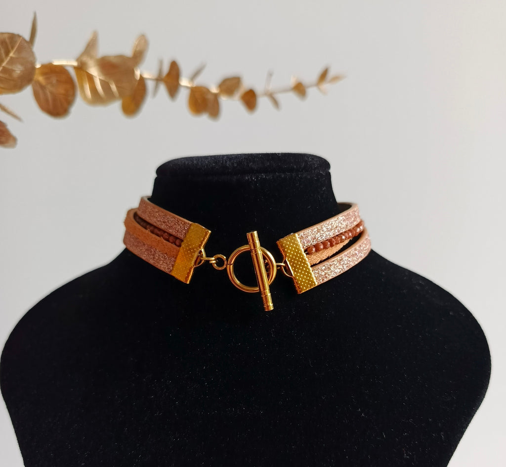✨ Bransoletka / Choker 2w1 z doczepianymi zawieszkami ✨