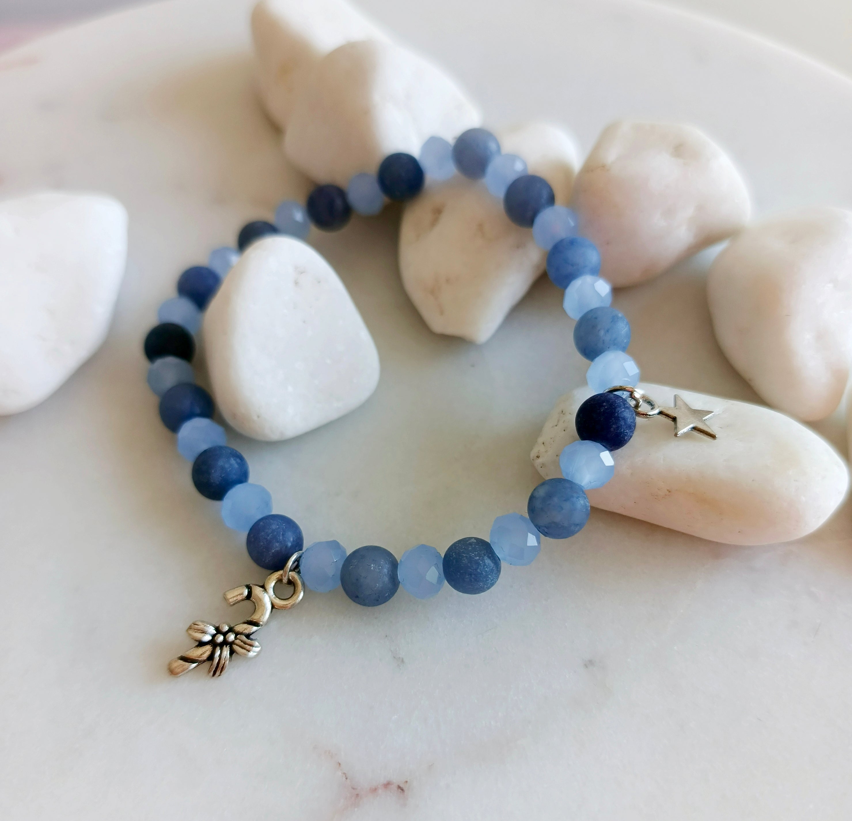 Bransoletka „Blue Star” – niebieska z gwiazdką