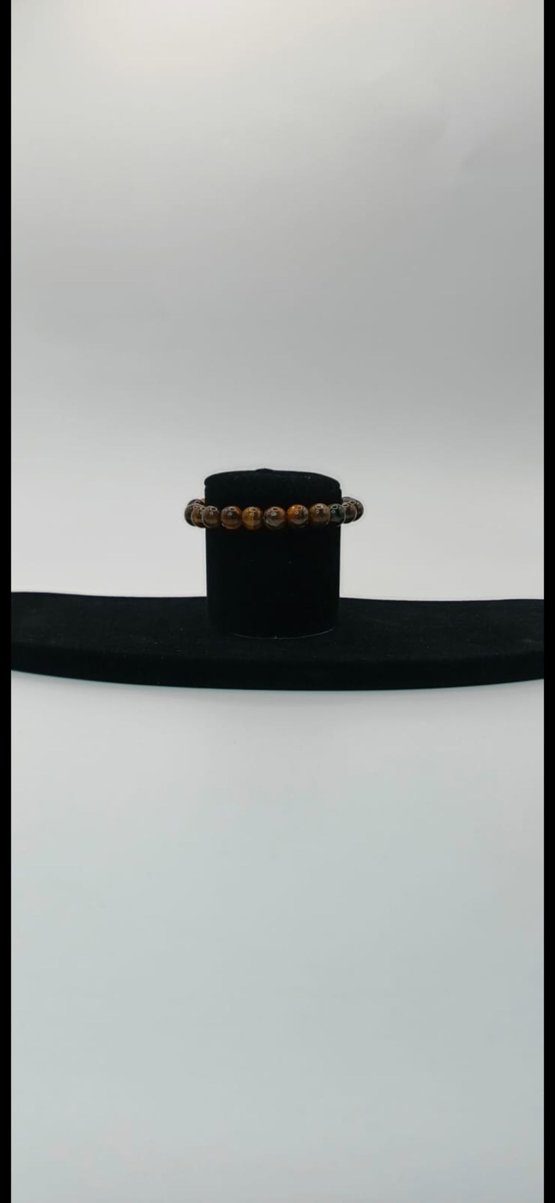 Bransoletka z kamieni naturalnych "Lwie oko" (8 mm) – unisex