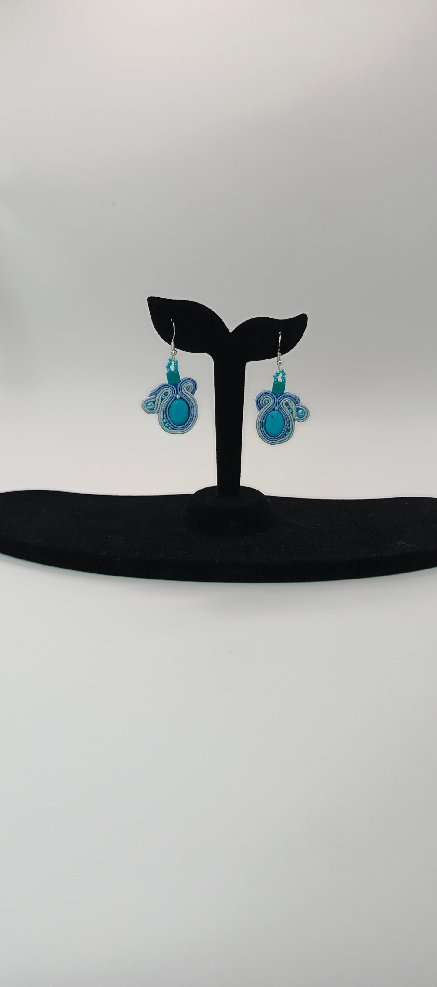 Kolczyki sutasz „Turkusowa Chmurka”