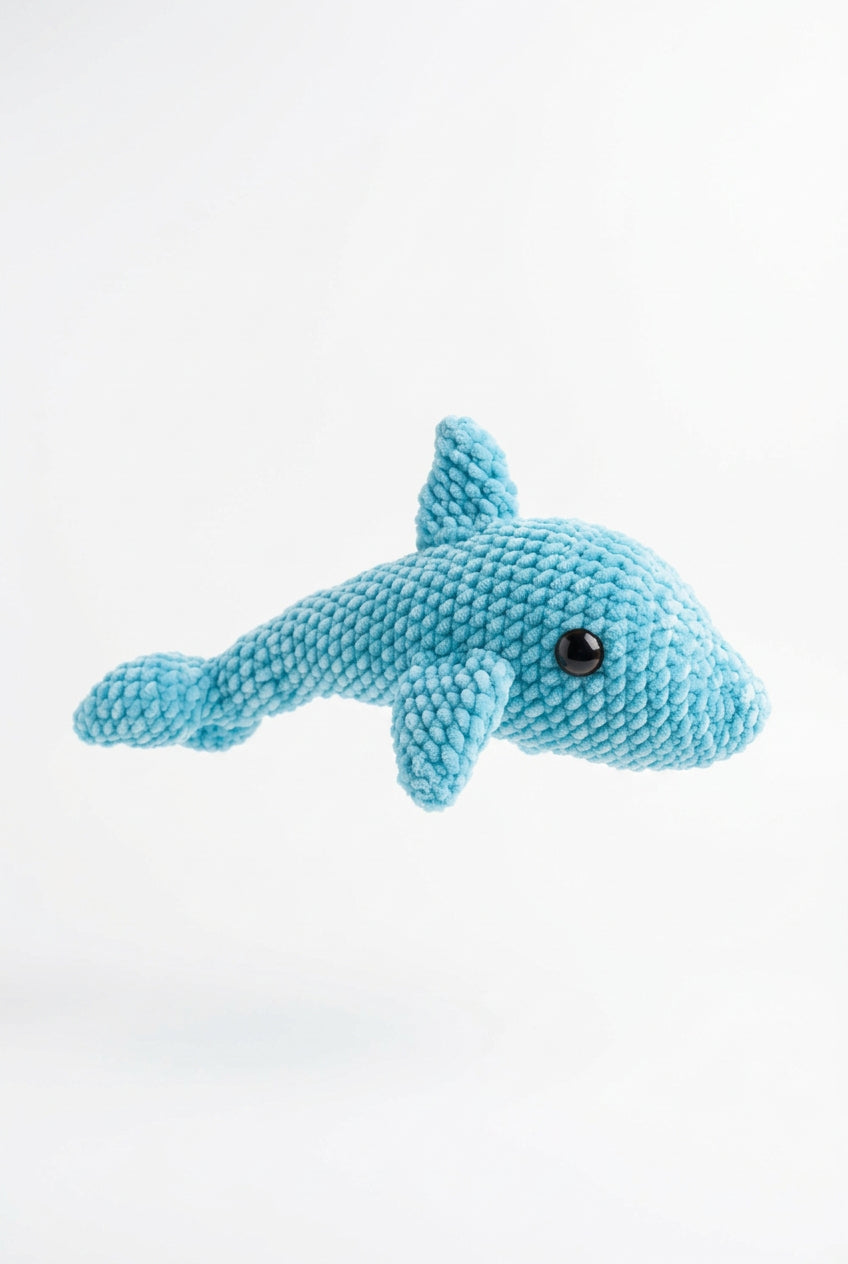 Ręcznie wykonana maskotka - "delfin Płatek"🐬