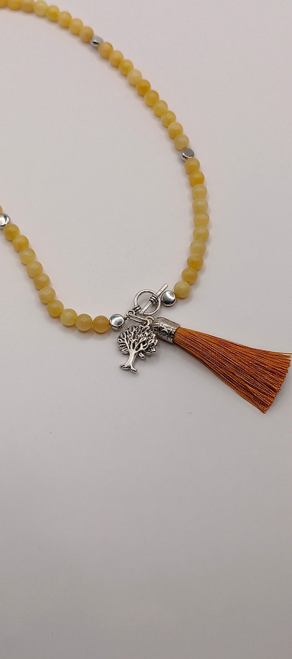 Naszyjnik z jadeitu „Słoneczny Dzień” — chwost i drzewo życia