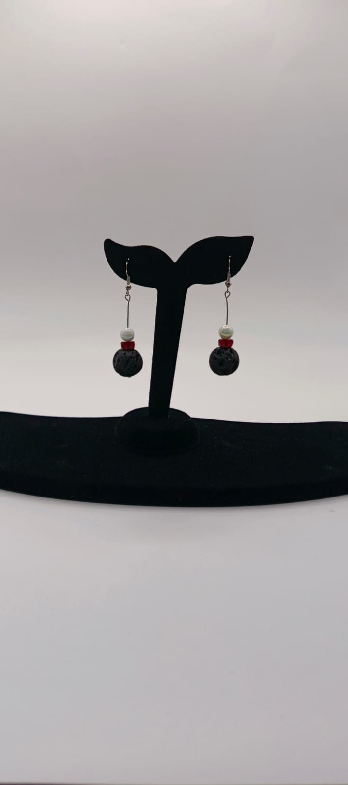 Kolczyki z kamieni naturalnych "Lawy wulkaniczne"