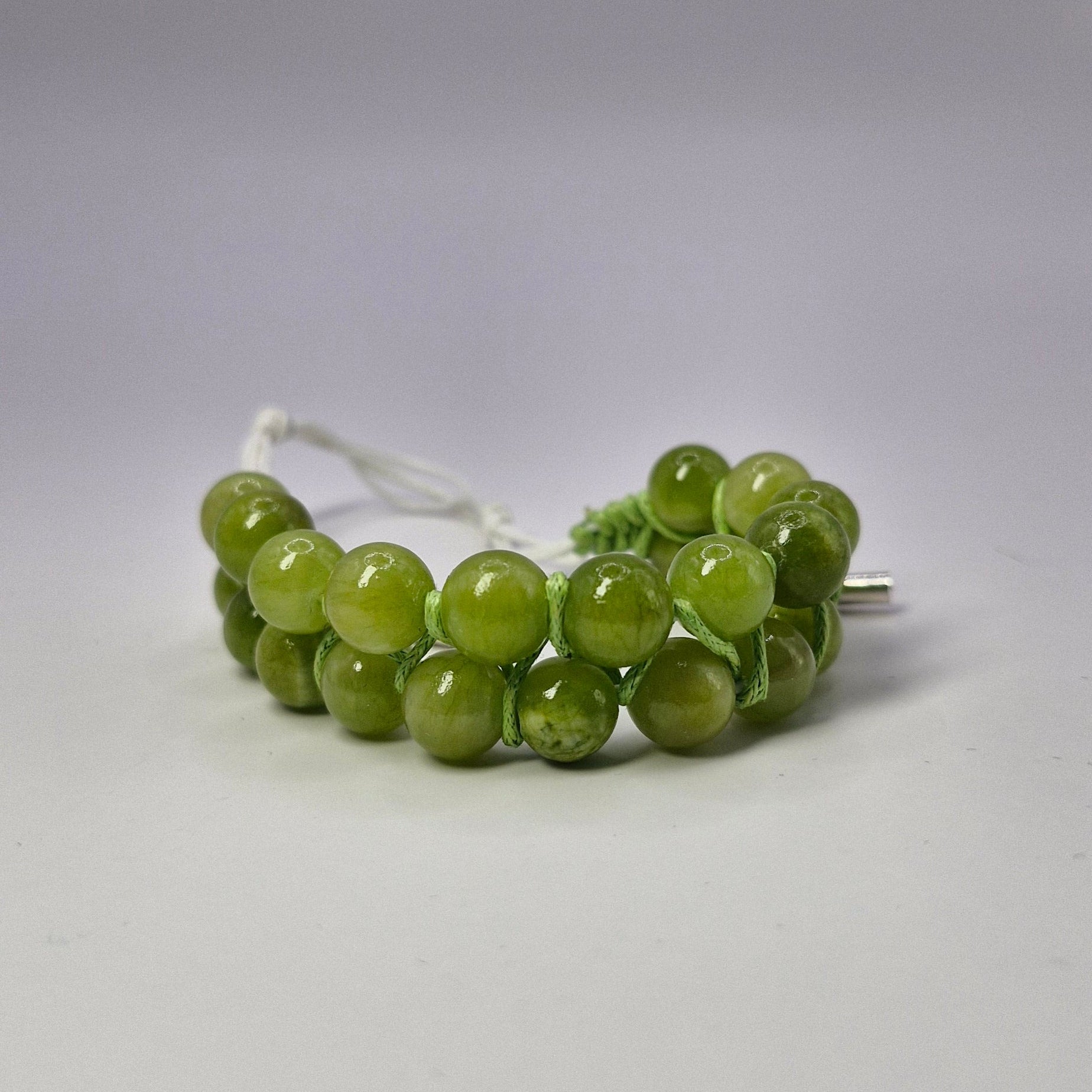 Podwójna zieleń — makrama „podwójny sznur”