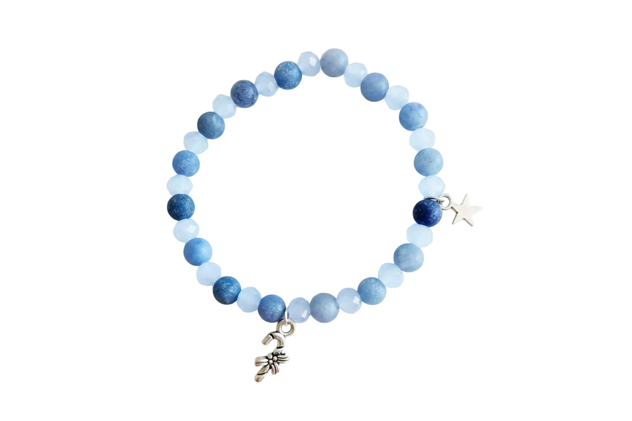 Bransoletka „Blue Star” – niebieska z gwiazdką