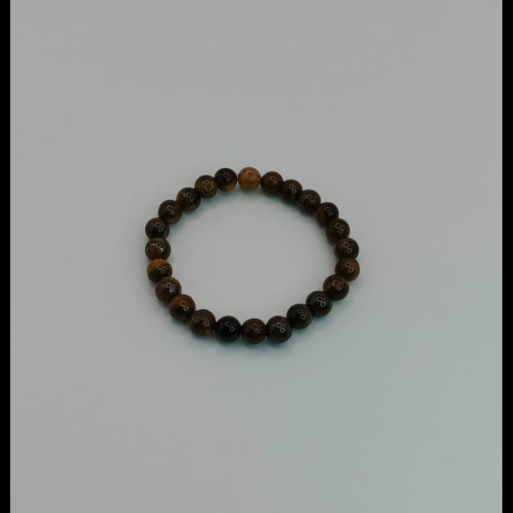 Bransoletka z kamieni naturalnych "Lwie oko" (8 mm) – unisex