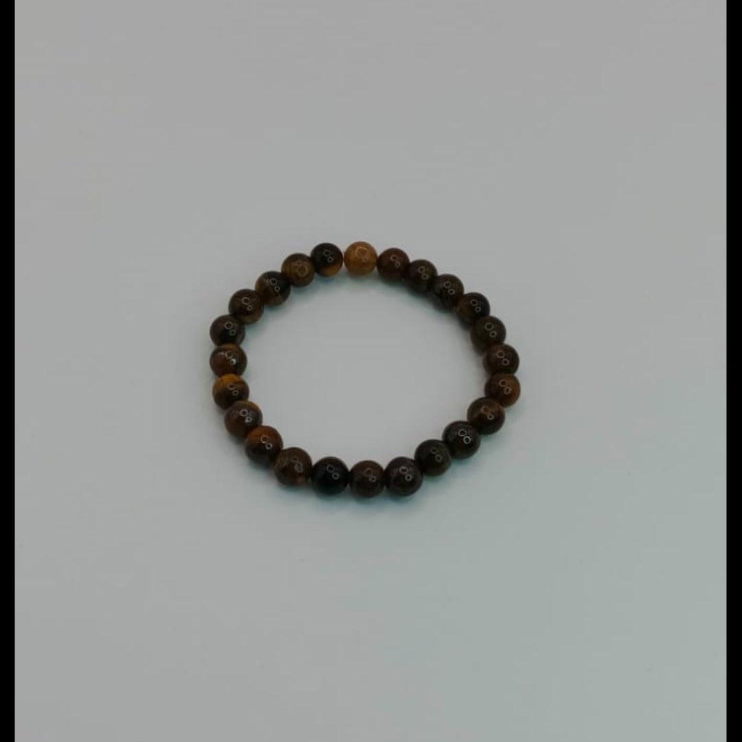 Bransoletka z kamieni naturalnych "Lwie oko" (8 mm) – unisex