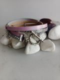 Bransoletka „Silver & Blush Charms”